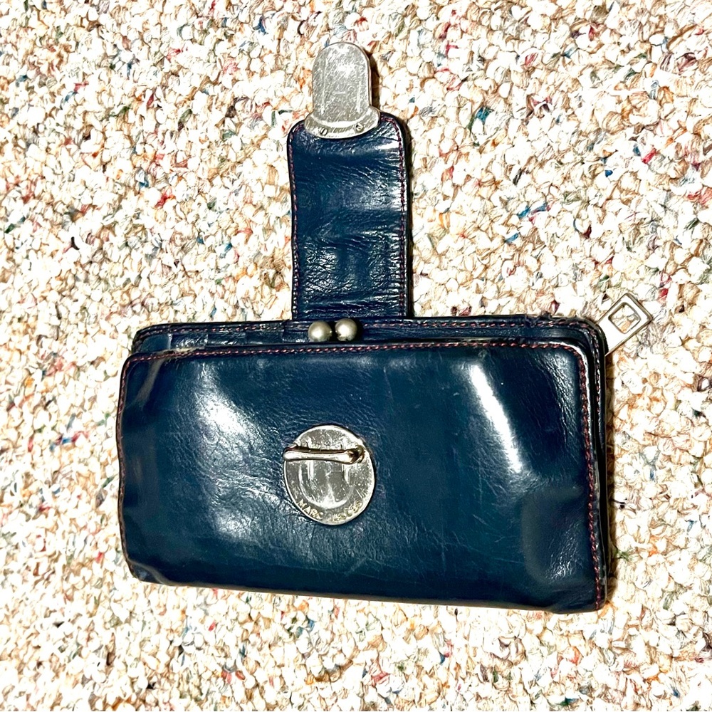 Marc Jacobs Unique Blue Leather Clutch Wallet - Picture 3 of 9